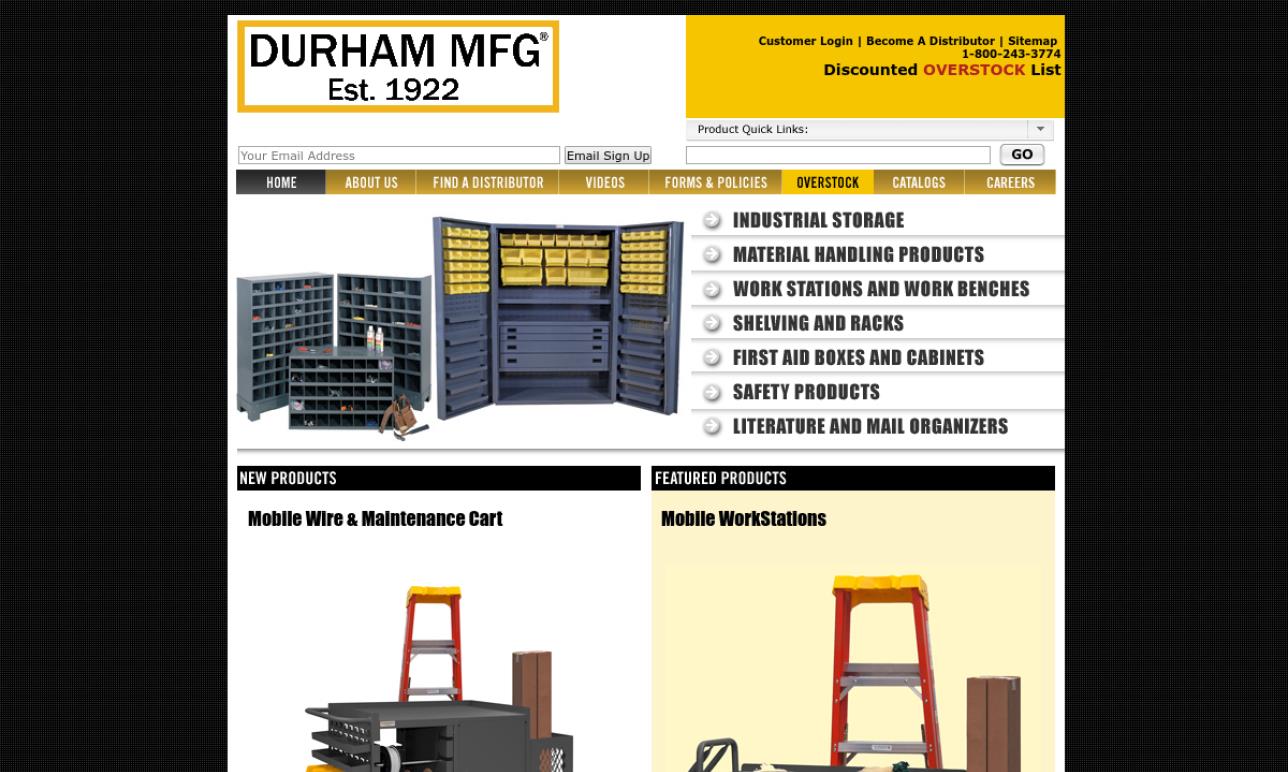 Durham Manufacturing Company Storage Racks