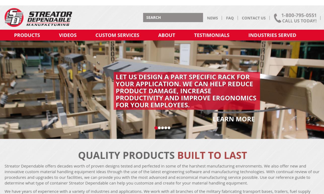 Streator Dependable Manufacturing Streator Storage Racks