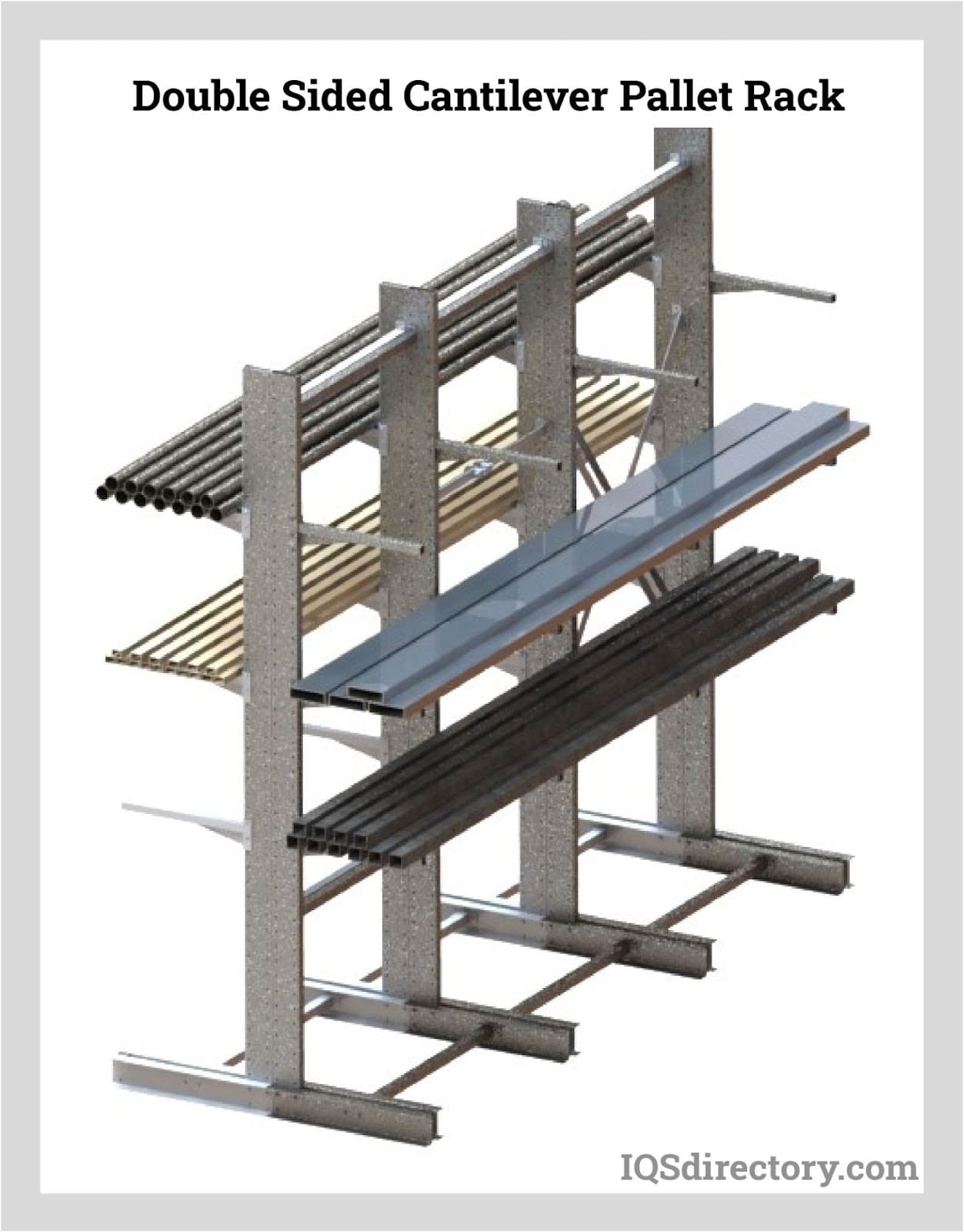 double sided cantilever pallet rack
